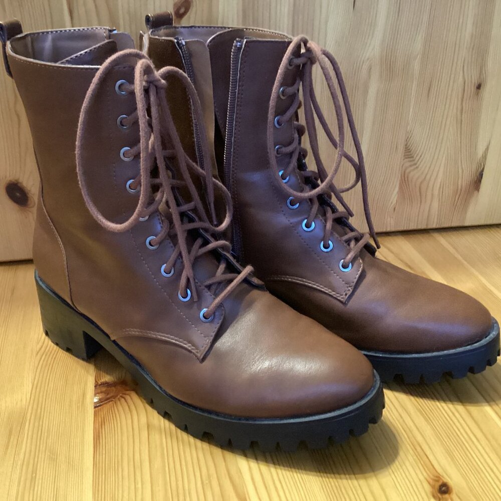 Women's Lexi & Abbie Heeled Combat Boots size 10